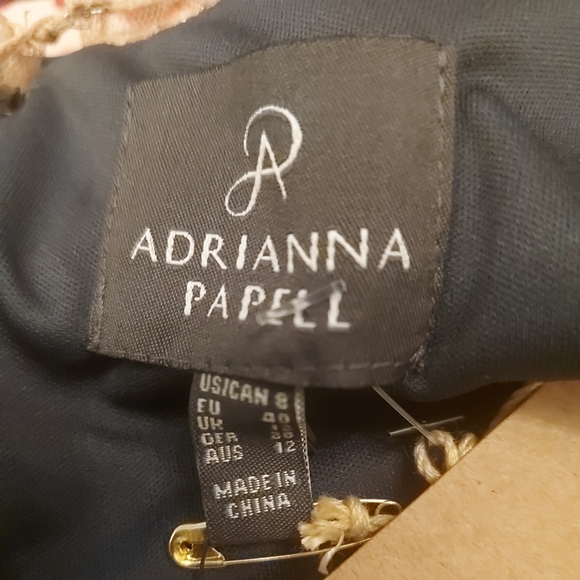 Adrianna Papell Dress UK Size 12 Evening Gown Grecian Mermaid Style Dark Teal - Picture 11 of 11